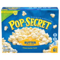 Pop-Secret Popcorn, Premium, Butter - 6 Each