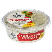 La Terra Fina Dip & Spread, Spinach Artichoke & Parmesan, Family Size, 16 Ounce