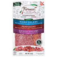 Fiorucci Sandwich Pack, Hard Salami/Pepperoni/Genoa Salami - 6 Ounce