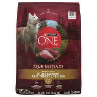Purina One Natural Adult with a Blend of Real Turkey & Venison Dog Food - 15 Pound