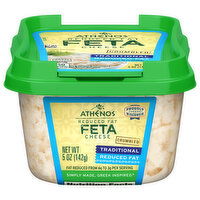 Athenos Reduced Fat Feta Traditional Crumbled Cheese - 5 Ounce