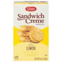 Dare Cookies, Lemon, Sandwich Creme - 10.2 Ounce
