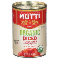 Mutti Organic Diced Tomatoes in Organic Tomato Puree - 14 Ounce