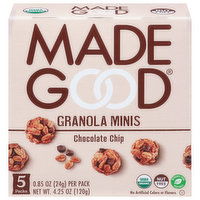 MadeGood Granola Minis, Chocolate Chip, 5 Pack - 5 Each