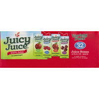 Juicy Juice 100% Juice, Variety Pack, 32 Pack - 32 Each