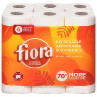 Fiora Paper Towels, Giant + Rolls, 2-Ply - 6 Each