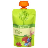 Pumpkin Tree Fruit Puree, Organic, Apple & Grape - 4 Ounce