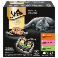 Sheba Cat Food, Premium, Cuts in Gravy, Variety Pack - 48 Each