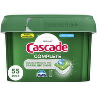 Cascade Cascade Complete Dishwasher Detergent Fresh, 55ct - 55 Each