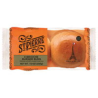 St. Pierre Brioche Brioche Burger Buns - 4 Each
