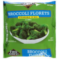 First Street Broccoli Florets, 12 Ounce