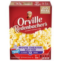 Orville Redenbacher's Movie Theater Butter Microwave Popcorn Value Size - 12 Each