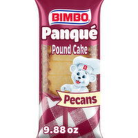 Bimbo Plain Pound Cake with Pecans, Individual, 9.88 oz - 9.88 Ounce