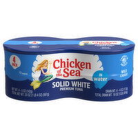 Chicken of the Sea Premium Solid White Tuna in Water 4 - 5 oz Cans - 4 Each