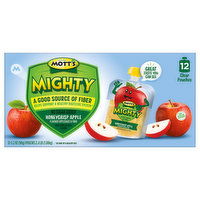 Mott's Applesauce & Fiber, Honeycrisp Apple - 12 Each