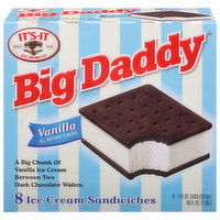 It's-It Ice Cream Sandwiches, Vanilla - 8 Each