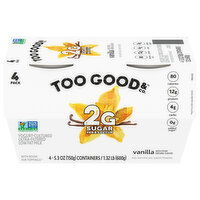 Too Good & Co. Yogurt, Vanilla, Ultra-Filtered, Low Fat - 4 Each