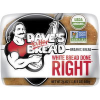 Daves Killer Organic White Bread 24 oz - 24 Ounce