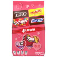 Mars Wrigley Candy, Valentine Exchange Packs, Fun Size - 45 Each