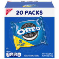 Oreo Sandwich Cookies, Chocolate, 20 Packs