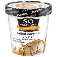 So Delicious Dairy Free Frozen Dessert, Salted Caramel Cluster, Cashewmilk - 1 Pint