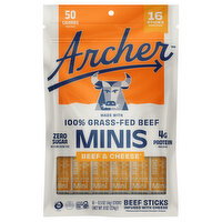 Country Archer Provisions Beef & Cheese Minis Beef Sticks - 16 Each