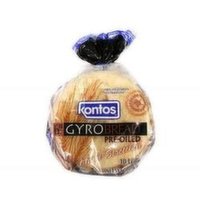 Kontos 7 Inch Pre-Oiled Gyro Bread, 10 Each