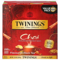 Twinings Tea Bags Chai Black Tea Value Pack - 100 Each