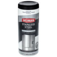 Weiman Stainless Steel 3-in-1 Wipes - 30 Each