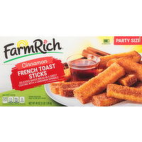 Farm Rich French Toast Sticks, Cinnamon, Party Size - 48 Ounce