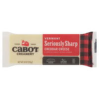 Cabot Creamery Cheese, Vermont, Seriously Sharp Cheddar - 8 Ounce