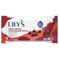 Lily's Baking Chips, Semi-Sweet, Chocolate Style - 9 Ounce