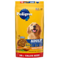 Pedigree Adult Roasted Chicken & Vegetable Flavor Food for Adult Dogs Value Size - 38 Pound