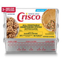 Crisco Shortening Sticks, Butter Flavor - 3 Each