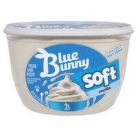 Blue Bunny Frozen Dairy Dessert, Vanilla, Soft - 46 Fluid ounce