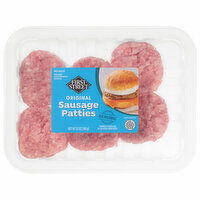 First Street Original Sausage Patties - 12 Ounce