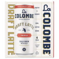 La Colombe Cold Brew, with Milk, Draft Latte, Triple, 4 Pack - 4 Each