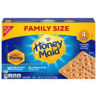 Honey Maid Grahams, Honey, 4 Packs, Family Size, 19.2 Ounce