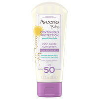 Aveeno Continuous Protection Sensitive Skin Broad Spectrum SPF 50 Sunscreen - 3 Fluid ounce