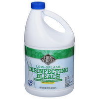 First Street Bleach, Disinfecting, Low-Splash - 3.78 Quart