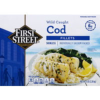 First Street Cod, Fillets, Skinless - 5 Pound