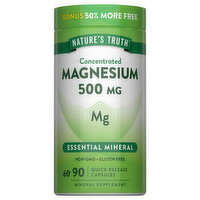 Nature's Truth Capsules 500 mg Magnesium - 90 Each