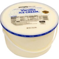 Simply Value Vanilla Ice Cream 4 qt - 128 Ounce