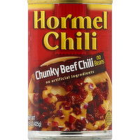 Hormel Chili, No Beans, Chunky Beef, 15 Ounce