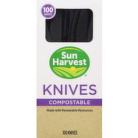 Sun Harvest Knives, Compostable, 100 Each