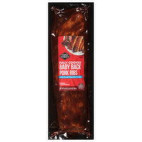 First Street Pork Ribs, Fully Cooked, Baby Back, 24 Ounce