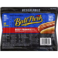 Ball Park Franks, Beef - 16 Each