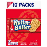 Nutter Butter Sandwich Cookies, Peanut Butter - 10 Each