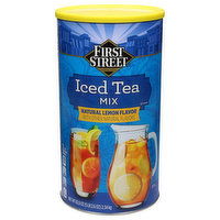 First Street Iced Tea Mix, Natural Lemon Flavor, 82.6 Ounce