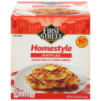 First Street Homestyle Waffles - 60 Each